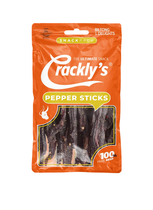 CRACKLY'S PEPPER STICKS BILTONG 40GM