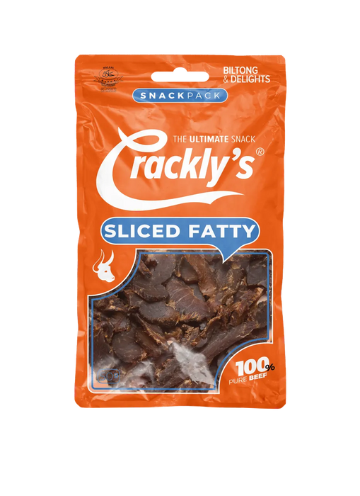 CRACKLY'S SLICED FATTY BILTONG 80GM