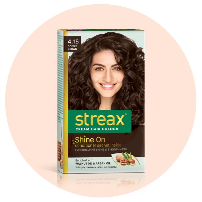 STREAX CREAM HAIR COLOUR COFFEE BROWN