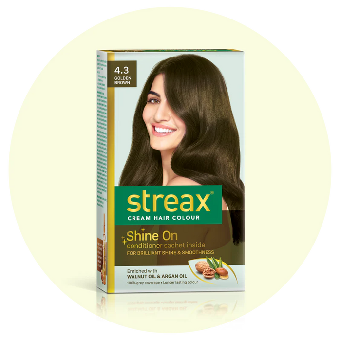 STREAX CREAM HAIR COLOUR GOLDEN BROWN