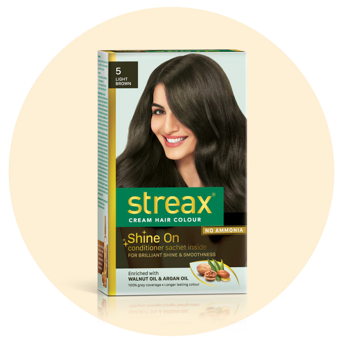 STREAX CREAM HAIR COLOUR LIGHT BROWN