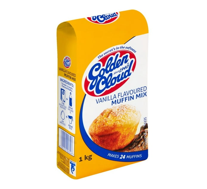 GOLDEN CLOUD VANILLA FLAVOURED MUFFIN MIX 1KG