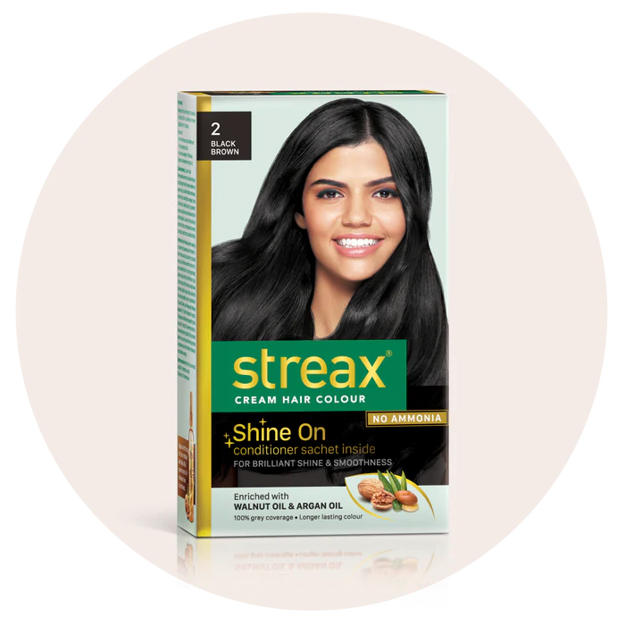 STREAX CREAM HAIR COLOUR BLACK BROWN